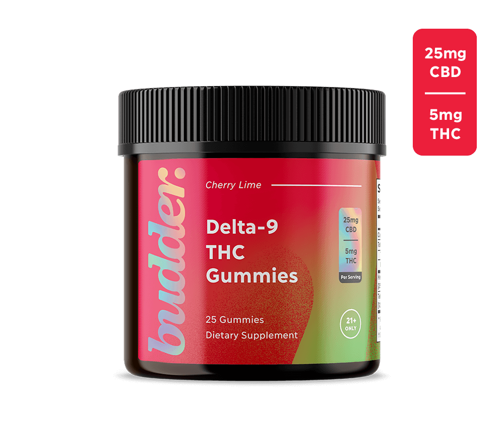 Budder 5mg Delta 9 THC Gummies (Cherry Lime)