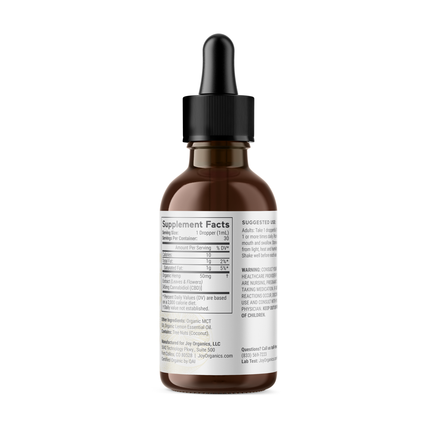 Lemon: Organic Broad Spectrum CBD Tincture