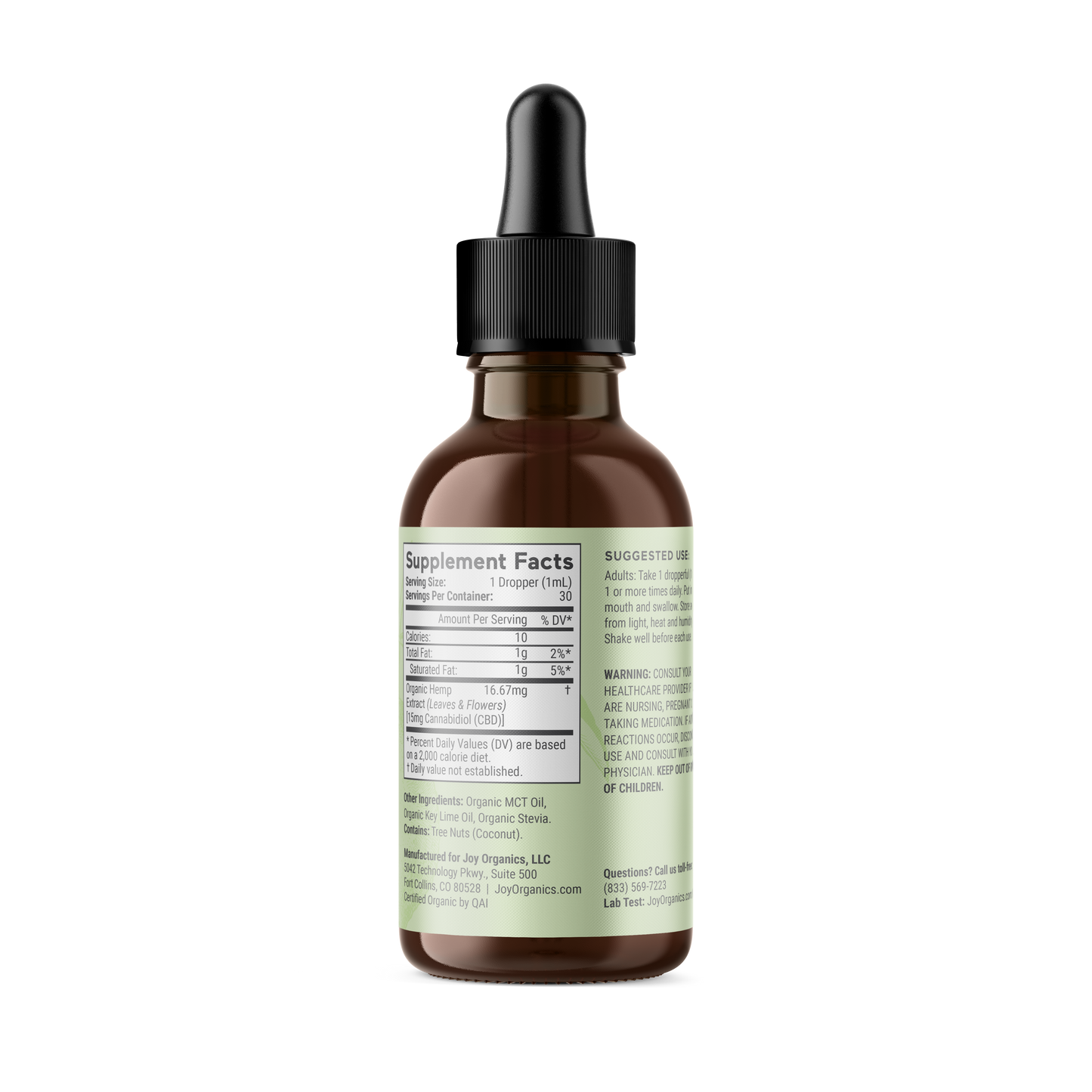 Lime: Organic Full Spectrum CBD Tincture with THC