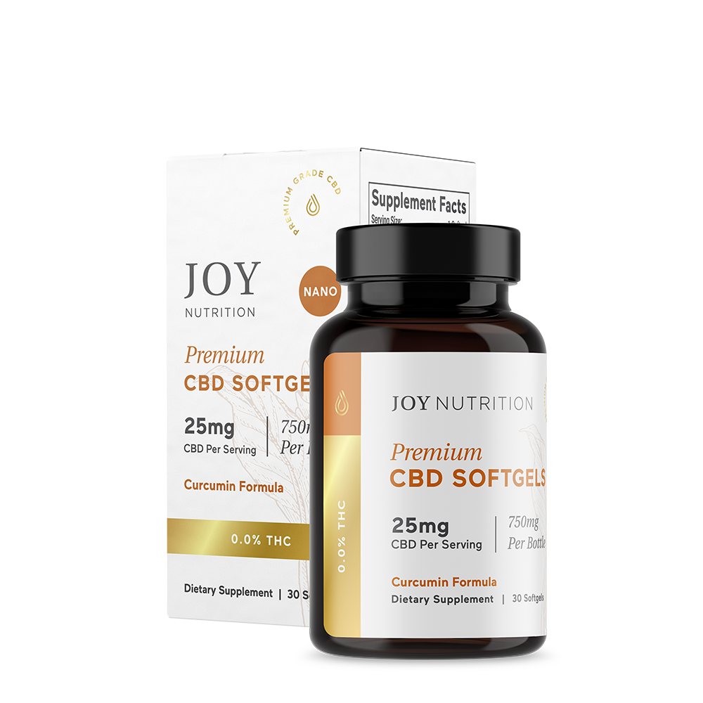 Broad Spectrum CBD Softgels with Curcumin