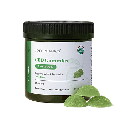 Organic THC-Free CBD Gummies (Sour Apple)