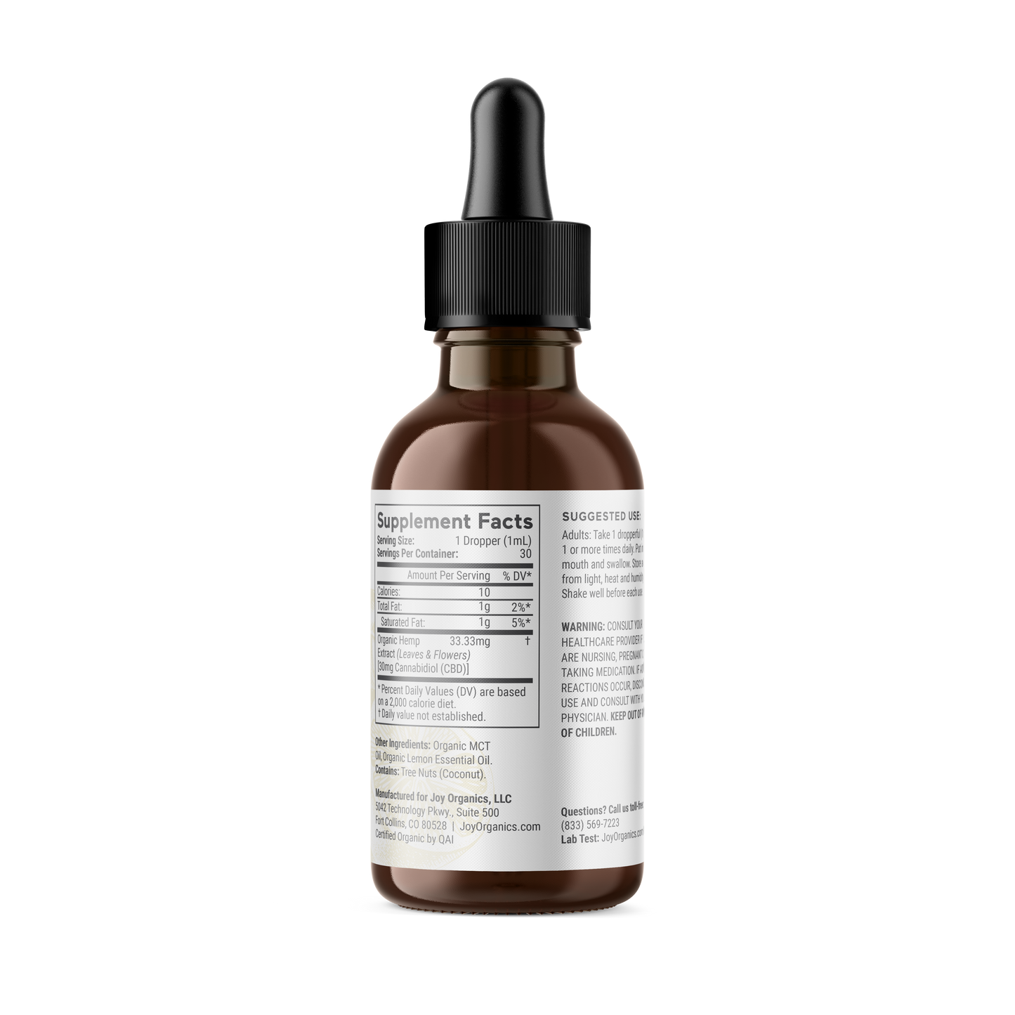 Lemon: Organic Broad Spectrum CBD Tincture